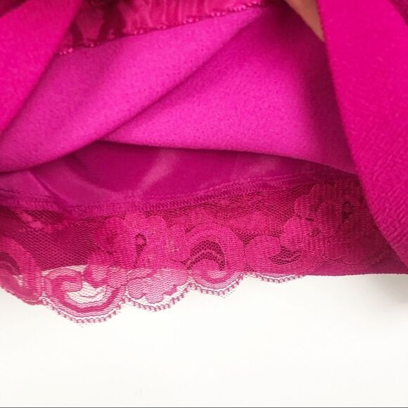 TRINA TURK | Fucshia Cape Dress Short Sleeve Sz 6 - Picture 10 of 12